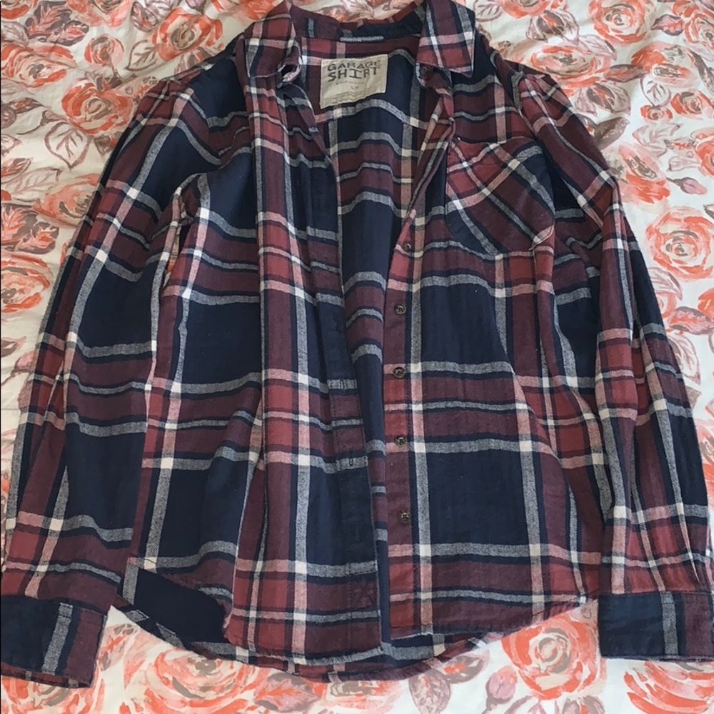 Garage boyfriend fit flannel